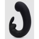 Заказать Черный мини-вибратор  кролик  Sensation Rechargeable G-Spot Rabbit Vibrator - 11,4 см.