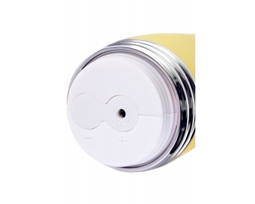 Желтый вибратор-кролик Aster - 22 см.