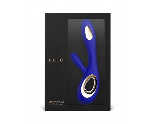 Заказать Синий вибратор-кролик Lelo Soraya Wave - 21,8 см.