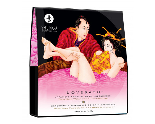 Заказать Соль для ванны Lovebath Dragon Fruit, превращающая воду в гель - 650 гр.