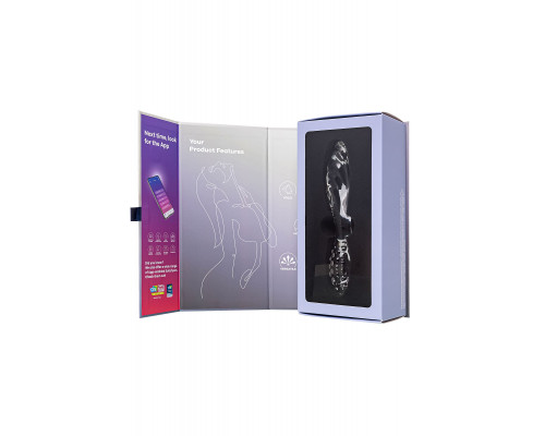 Заказать Прозрачный двусторонний стеклянный фаллоимитатор Dazzling Crystal 1 - 18,5 см.