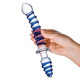 Заказать Двусторонний фаллоимитатор с анальной пробкой Mr. Swirly Dildo   Butt Plug - 25 см.
