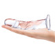 Заказать Стеклянный фаллоимитатор из стекла 7’’ Curved Realistic Glass Dildo With Veins - 15,9 см.