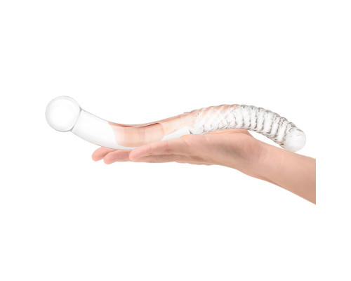 Заказать Стеклянный фаллоимитатор 11’’ Glass Pelvic Wand Double Ended - 28 см.