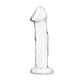 Заказать Прозрачный стеклянный фаллоимитатор 6’’ Glass Dildo With Veins   Flat Base - 15,2 см.