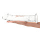 Заказать Большой стеклянный стимулятор 12’’ Glass Dildo With Veins   Flat Base - 28 см.