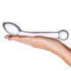 Заказать Прозрачный стеклянный фаллос для точки G Slimline G-Spot - 20 см.