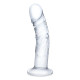 Заказать Стеклянный фаллоимитатор из стекла 7’’ Curved Realistic Glass Dildo With Veins - 15,9 см.