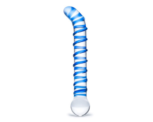 Заказать Изогнутый стеклянный фаллос G-Spot Glass Dildo - 17 см.