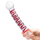 Заказать Прозрачный стимулятор с красной спиралью 10  Mr. Swirly Dildo - 25,4 см.