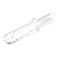 Заказать Стеклянный фаллоимитатор с рукоятью 11’’ Girthy Cock Double Ended With Handle - 28 см.