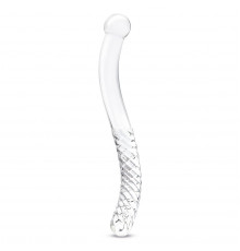 Стеклянный фаллоимитатор 11’’ Glass Pelvic Wand Double Ended - 28 см.