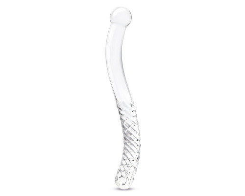 Заказать Стеклянный фаллоимитатор 11’’ Glass Pelvic Wand Double Ended - 28 см.