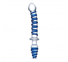 Двусторонний фаллоимитатор с анальной пробкой Mr. Swirly Dildo   Butt Plug - 25 см.