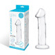 Заказать Прозрачный стеклянный фаллоимитатор 6’’ Glass Dildo With Veins   Flat Base - 15,2 см.