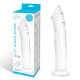 Заказать Большой стеклянный стимулятор 12’’ Glass Dildo With Veins   Flat Base - 28 см.