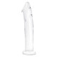 Заказать Большой стеклянный стимулятор 12’’ Glass Dildo With Veins   Flat Base - 28 см.