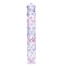 Фаллоимитатор с массажными точками Purple Rose - 23 см.
