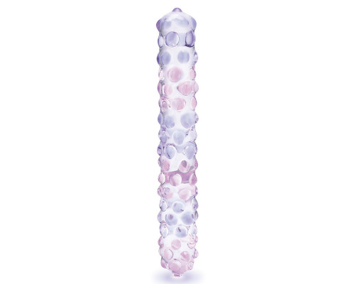 Заказать Фаллоимитатор с массажными точками Purple Rose - 23 см.