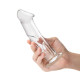 Заказать Прозрачный стеклянный фаллоимитатор 6’’ Glass Dildo With Veins   Flat Base - 15,2 см.