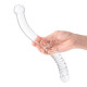 Заказать Стеклянный фаллоимитатор 11’’ Glass Pelvic Wand Double Ended - 28 см.