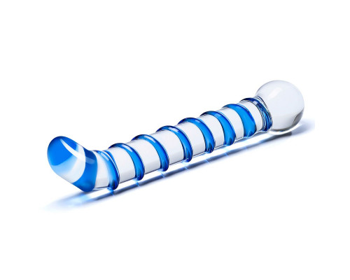 Заказать Изогнутый стеклянный фаллос G-Spot Glass Dildo - 17 см.