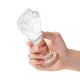 Заказать Стеклянный плаг в форме сжатой в кулак руки 5’’ Glass Fist Butt Plug - 13 см.