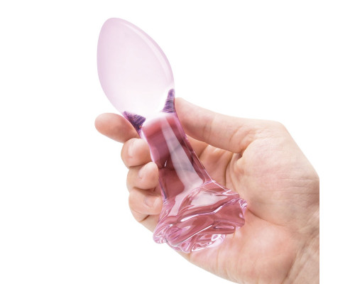 Заказать Набор из 3 стеклянных анальных пробок Rosebud Butt Plug Set