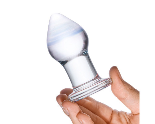 Заказать Классическая анальная пробка Amethyst Rain Small - 8 см.