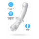Заказать Прозрачный двусторонний стеклянный фаллоимитатор Satisfyer Double Crystal - 19,5 см.