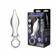 Металлический плаг с кольцом Stainless Steel Metal Tapered Butt Plug With Loop Hardware - 10 см.