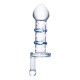 Заказать Небольшой стеклянный фаллос с ручкой Candy Land Juicer - 11,5 см.