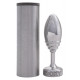Заказать Серебристая анальная втулка Doxy Ribbed Butt Plug - 10,5 см.