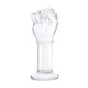 Заказать Стеклянный плаг в форме сжатой в кулак руки 5’’ Glass Fist Butt Plug - 13 см.