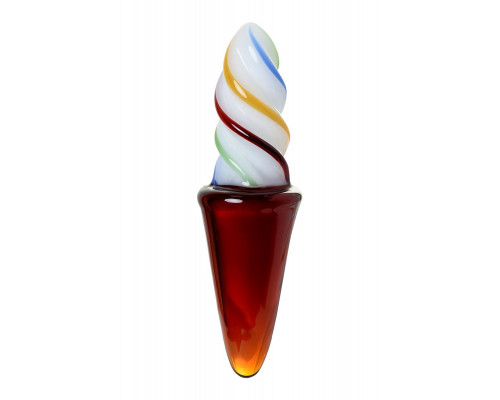 Заказать Коническая стеклянная анальная втулка Sexus Glass - 16 см.