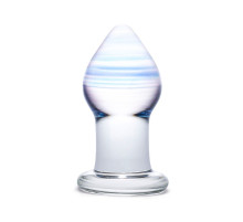 Классическая анальная пробка Amethyst Rain Small - 8 см.