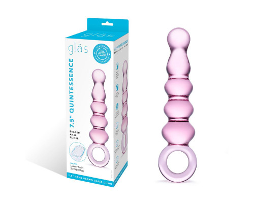 Заказать Анальный розовый жезл Quintessence Anal Slider - 18 см.