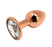 Анальная втулка Wooomy Tralalo Size S с прозрачным кристаллом