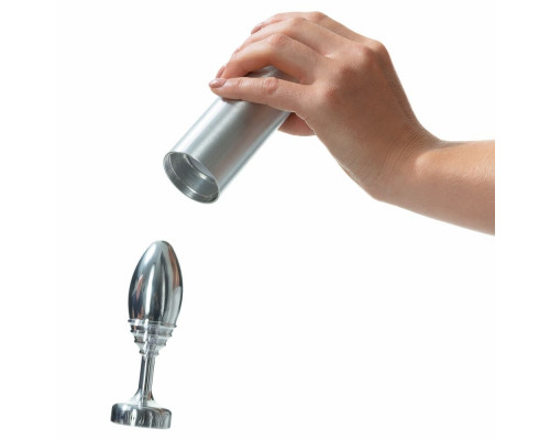Заказать Серебристая анальная втулка Doxy Ribbed Butt Plug - 10,5 см.