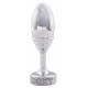 Заказать Серебристая анальная втулка Doxy Ribbed Butt Plug - 10,5 см.