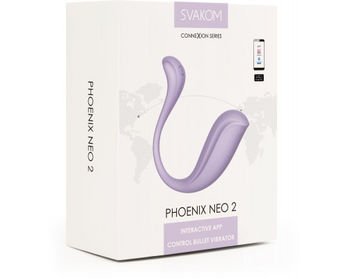 Заказать Сиреневый вибромассажер Phoenix Neo 2