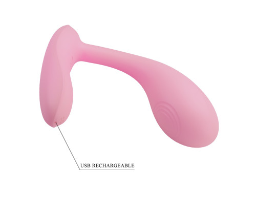 Розовый G-стимулятор с управлением через приложение Baird