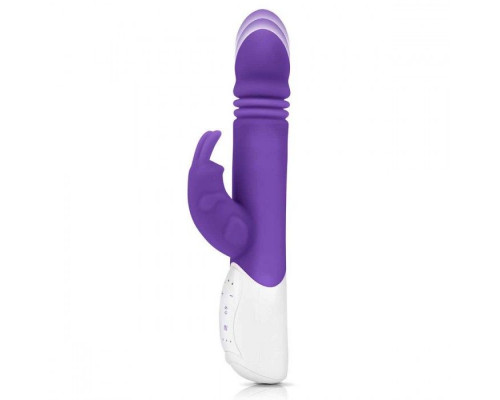 Заказать Фиолетовый пульсирующий вибромассажер G-Spot Thrusting Rabbit - 24 см.