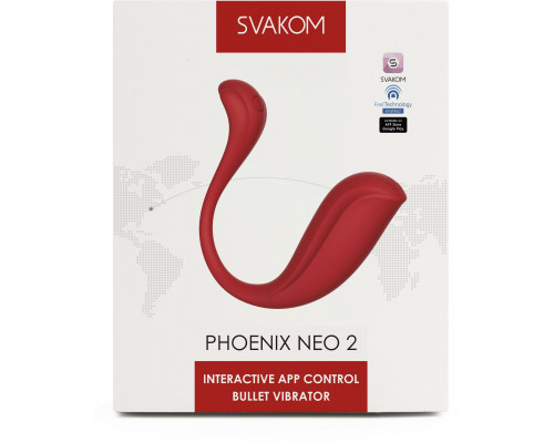 Заказать Красный вибромассажер для точки G Phoenix Neo 2