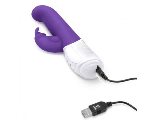 Заказать Фиолетовый вибромассажер для G-точки Come hither G-Spot Rabbit - 24,5 см.