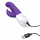 Заказать Фиолетовый вибромассажер для G-точки Come hither G-Spot Rabbit - 24,5 см.