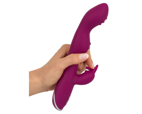 Заказать Фиолетовый вибратор A   G-Spot Rabbit Vibrator для стимуляции зон G и A - 23,6 см.