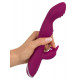 Заказать Фиолетовый вибратор A   G-Spot Rabbit Vibrator для стимуляции зон G и A - 23,6 см.