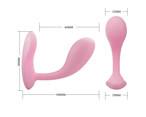 Розовый G-стимулятор с управлением через приложение Baird