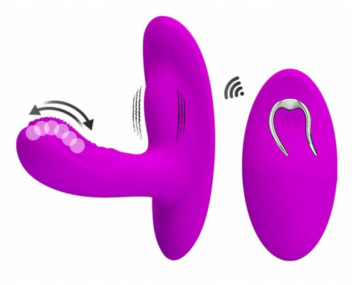 Заказать Лиловый вибромассажёр с движущимися шариками Magic Finger